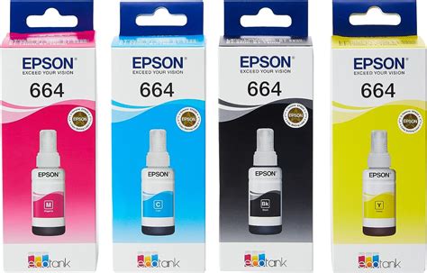 Amazon Epson EcoTank 664 Genuine Multipack Ink Bottles Office