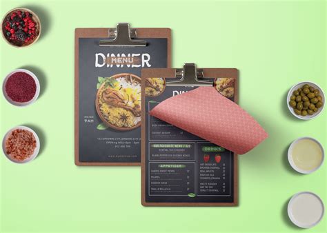 Prime Restaurant Menu Dinner Psd Template Effects