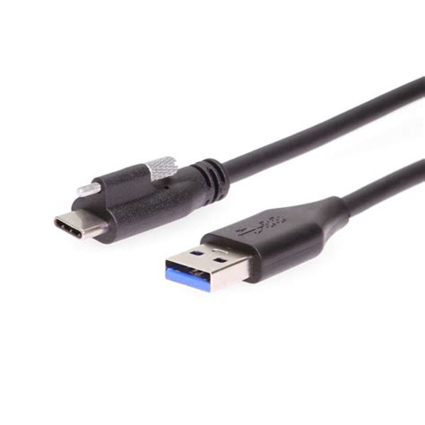 1 5ft 0 5m Usb 3 2 Gen 1 Single Screw Lock Type A To C Cable 5gb Data 3a Power Coolgear