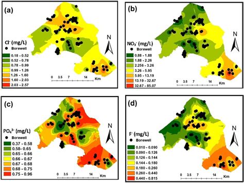 Spatial Distribution Maps Of Anthropogenic Activity Indicators Ac