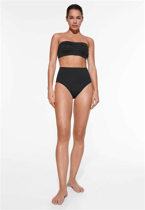 Oysho Mid Rise Bikini Hose Black Schwarz Zalando De