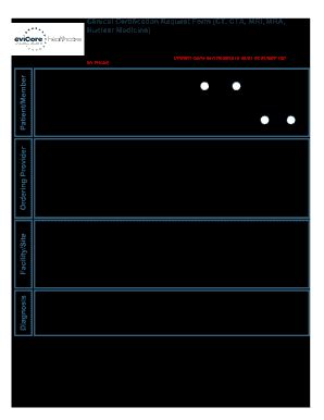 Evicore Healthcare Clinical Certification Request Form Fill And Sign