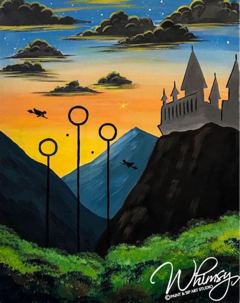 Pin By Mandy Klein Velderman On Painting Harry Potter Canvas Art