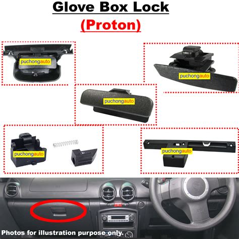 Glove Box Lock Dashboard Drawer Laci Proton Exora Gen Persona Saga