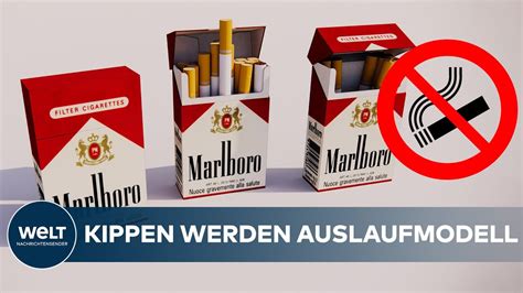 Marlboro Dr Ckt Kippen Aus Tabak Zigaretten Werden Nach Und Nach