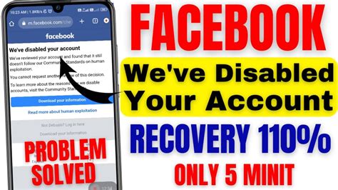 How To Recover Disabled Facebook Account 2023 Without Id Facebook