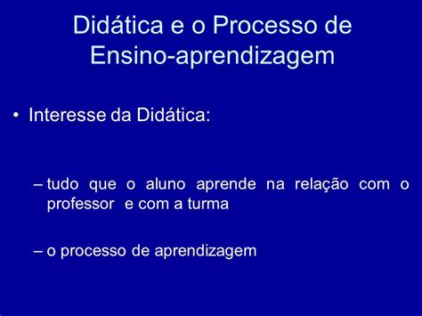 Relev Ncia Do Objeto De Estudo Da Did Tica Cenapet