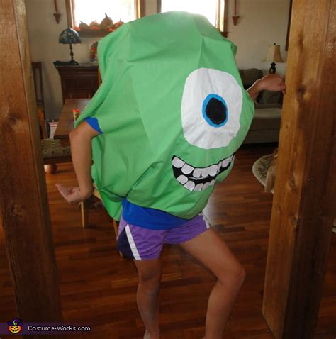 Homemade Mike Wazowski Costume