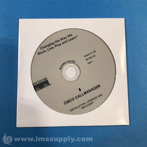 Cisco 80 7851 02 Disk 1 Cisco Callmanager Cd Version 41 3 Ims Supply