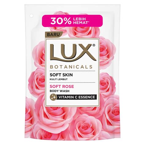 Jual LUX Botanicals Body Wash Soft Rose Refill 400 Ml Shopee Indonesia