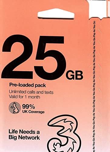 TSIM Europe And UK Prepaid Travel Sim Card For 30 Days 25GB Data In UK