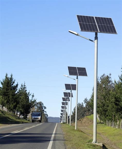 Postes Solares Fotovoltaicos Capacidad Y Componentes Led Solar