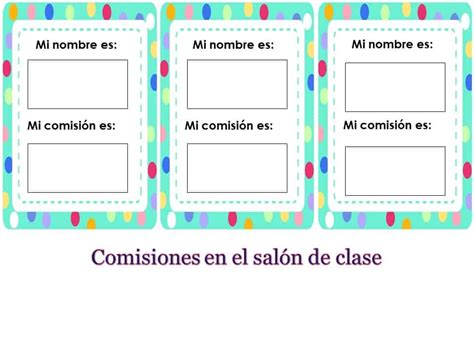 Comisiones En El Sal N De Clase Material Educativo Y Material Did Ctico