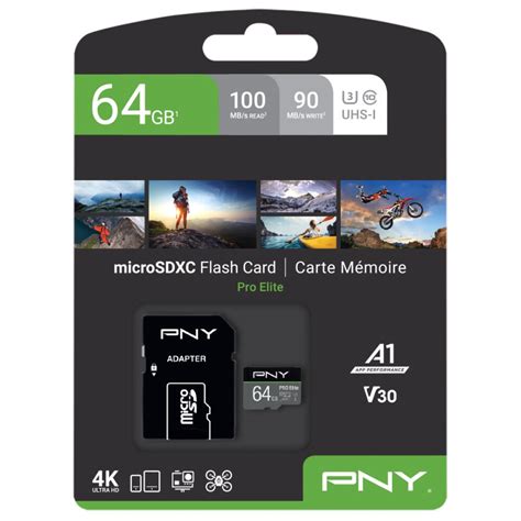 Pny Pro Elite Micro Sdxc U V Minneskort Gb Elgiganten