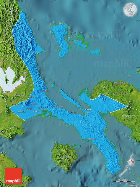 Political Map Of Quezon Satellite Outside