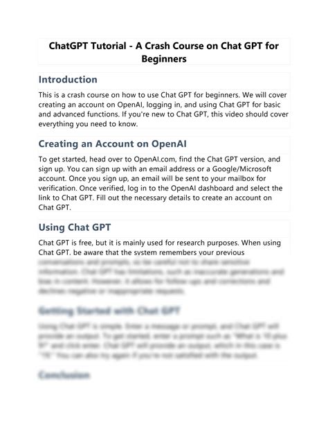 Solution Chatgpt Tutorial A Crash Course On Chat Gpt For Beginners