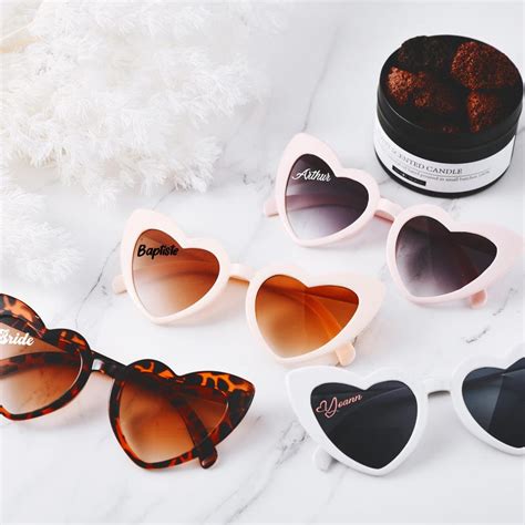 Heart Shaped Rimless Sunglasses Etsy