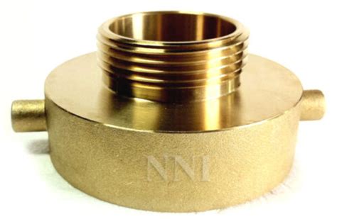 2 12 Female Nst Nh X 1 12 Male Nst Nh Brass Adapter Fire Hose Or Hydrant Ebay