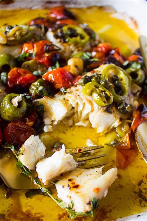 Mediterranean Baked Fish Best Baked Fish Recipe • Two Purple Figs