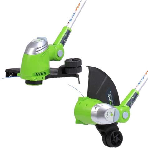 Greenworks Volt In Straight Cordless String Trimmer With Edge