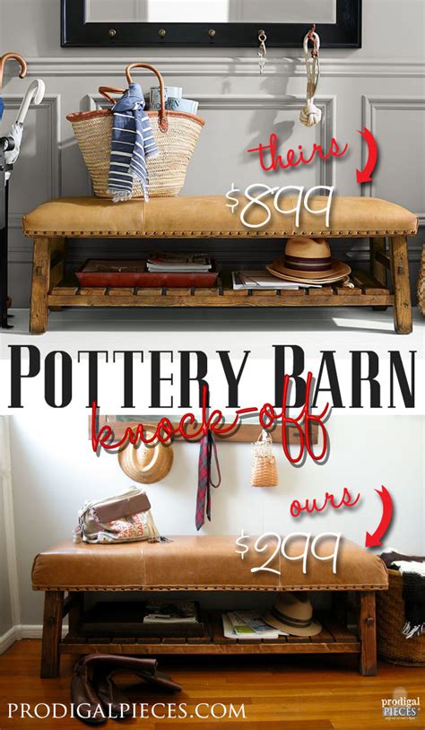 Pottery Barn Knock Off Caden Bench Prodigal Pieces