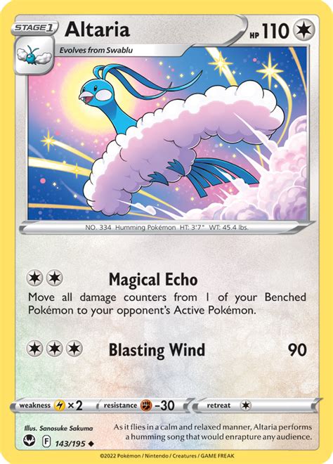 Altaria Silver Tempest 143 Bulbapedia The Community Driven Pokémon