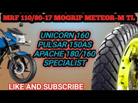 Mrf Mogrip Meteor M Tl Honda Unicorn And Bajaj Pulsar