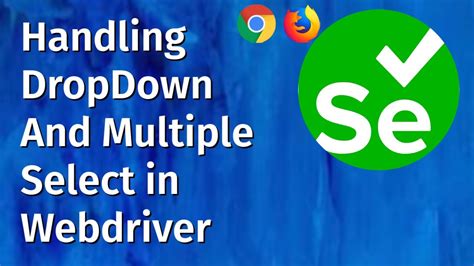 Handle Drop Down And Multi Select List Using Selenium Webdriver