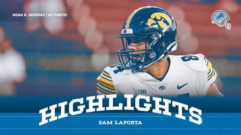 Sam Laporta Highlights Nfl Draft Youtube