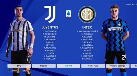 PES 2021 Juventus Vs Inter Serie A TIM Gameplay C Ronaldo Vs