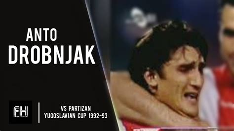 Ante Drobnjak Goal And Skills Crvena Zvezda 1 0 Partizan Yugoslavian