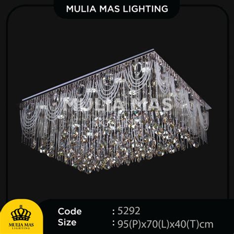 Jual Lampu Plafon Hias Crystal Nuansa Mewah Untuk Ruang Tamu Terbaru