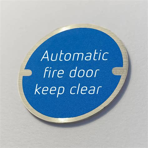 Ironmongery 76mm Disc Door Signs Mandatory Range Signbox