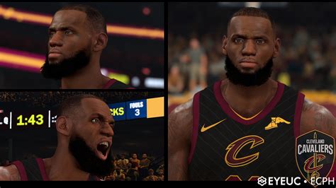 Lebron James Cyberface And Body Model Cavs Version V By Ecph For K