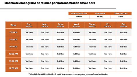 Os 10 Principais Modelos De Cronograma Por Hora Com Amostras E Exemplos