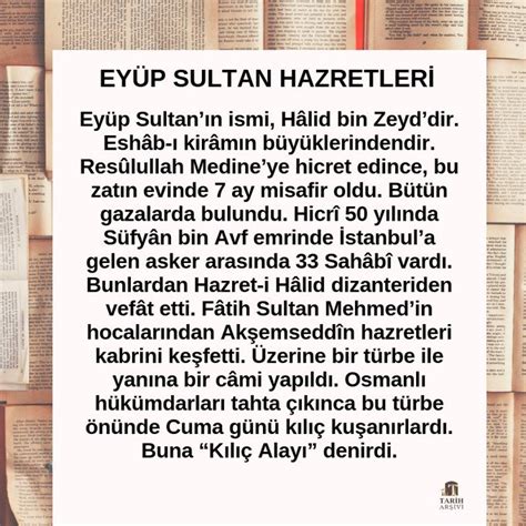 Tarih Arşivi on Twitter Ebû Eyyûb el Ensârî hazretleri Peygamber