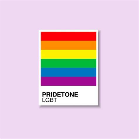 Pride Lgbtq Sticker Set Symbols In Rainbow Vector Image