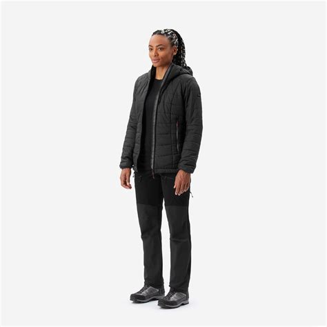 Manteau D Hiver Femme Mt Noir Fum Forclaz D Cathlon