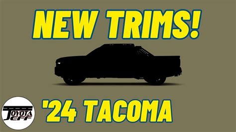 2024 Toyota Tacoma Trim Levels Explained