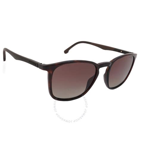 Carrera Polarized Brown Square Men S Sunglasses Carrera 8041 S 0086 La 53 716736307473