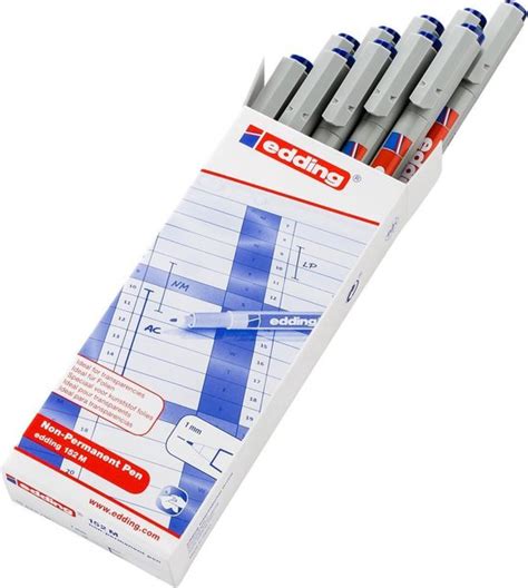 Edding 152 M Non Permanent Pen Blauw Bol