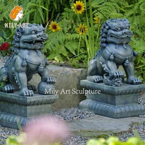 Large Bronze Casting Chinese Foo Dog Statue For Sale Mlbs 012 Milystatue