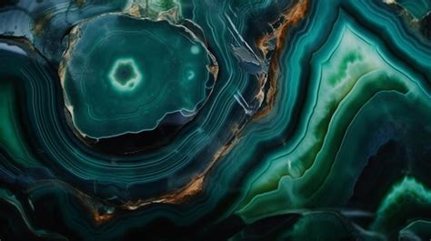 Premium AI Image Green Agate Stone Texture Background