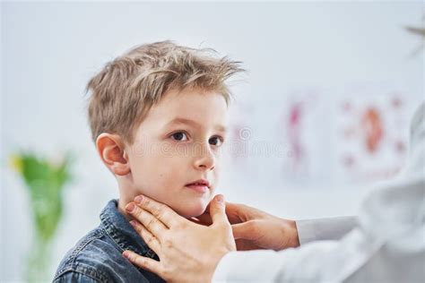 Little Boy Having Medical Examination by Pediatrician Stock Image ...