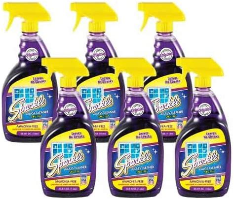 Sparkle Glass Cleaner Ammonia Free 33 8 Fl Oz 33 8 Fl Oz Pack Of 6