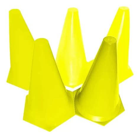 Kit C 10 Cones De Plástico Rígido 23cm Prouno Parcelamento Sem Juros