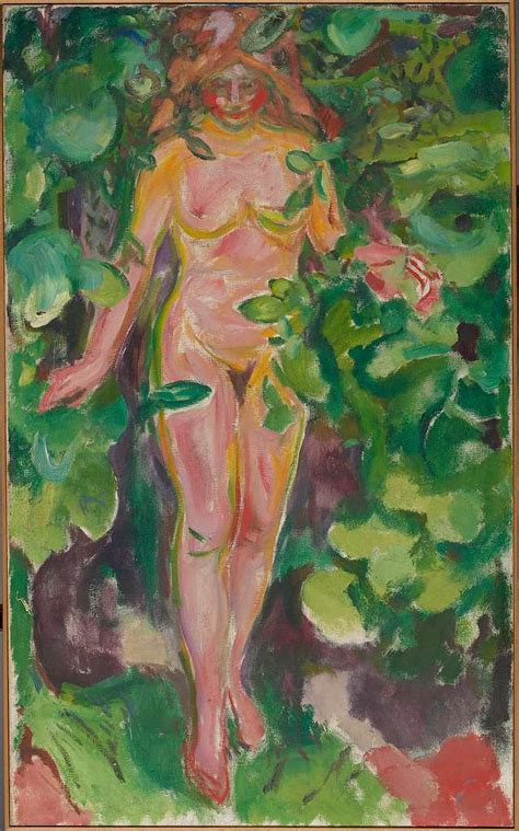 Edvard Munch Female Nude In The Woods MM M 00213 Munch Museum