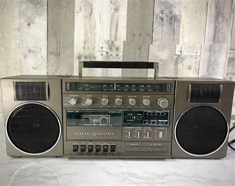 Vintage Ge Boombox Am Fm Radio Cassette Aux 3 5262d Etsy