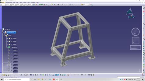 Catia V5 088 Structure Design 2 Youtube