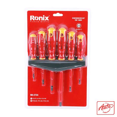 Screwdriver Set Phillips Slotted Cr V Ronix Auto Lubumbashi